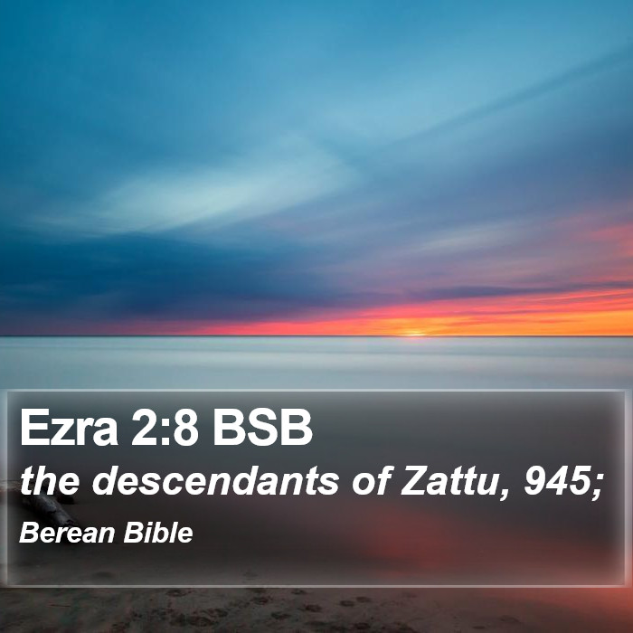 Ezra 2:8 BSB Bible Study