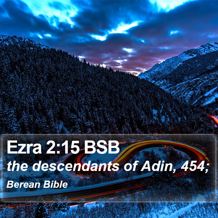 Ezra 2:15 BSB Bible Study