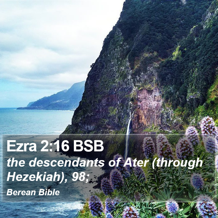 Ezra 2:16 BSB Bible Study