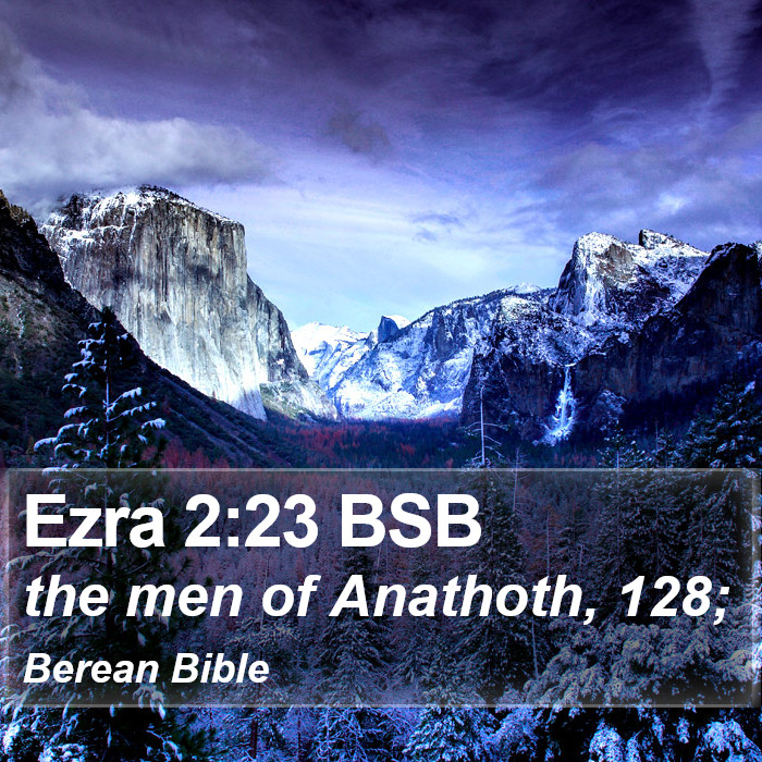 Ezra 2:23 BSB Bible Study