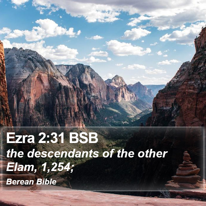 Ezra 2:31 BSB Bible Study