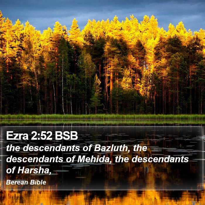 Ezra 2:52 BSB Bible Study