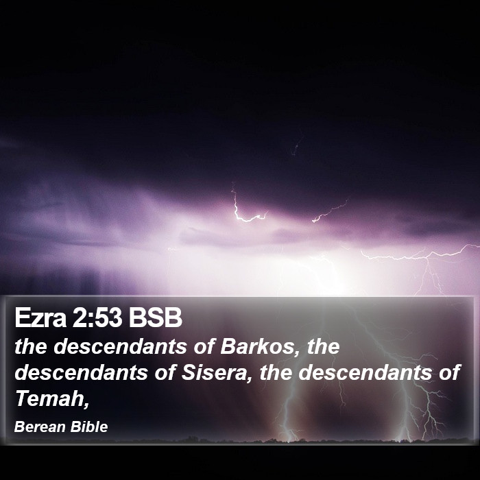 Ezra 2:53 BSB Bible Study