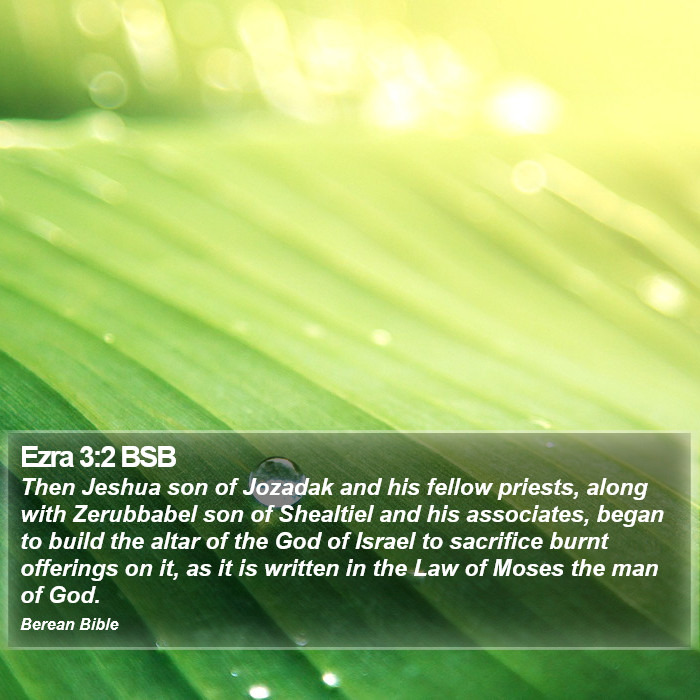 Ezra 3:2 BSB Bible Study