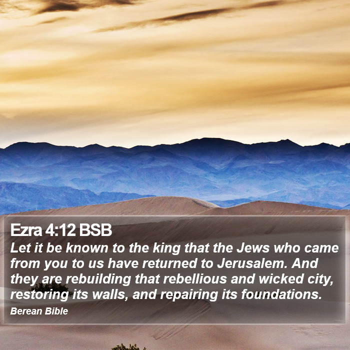 Ezra 4:12 BSB Bible Study