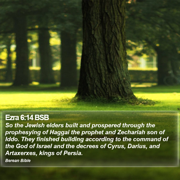 Ezra 6:14 BSB Bible Study