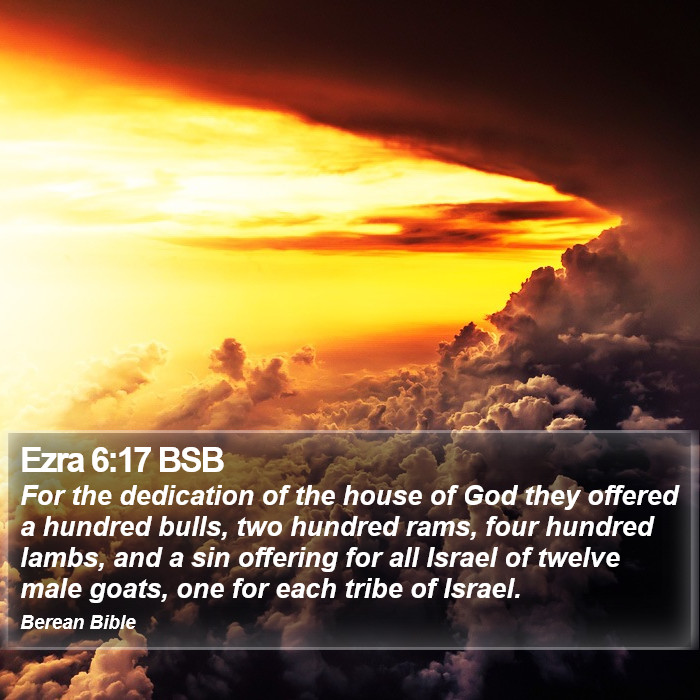 Ezra 6:17 BSB Bible Study