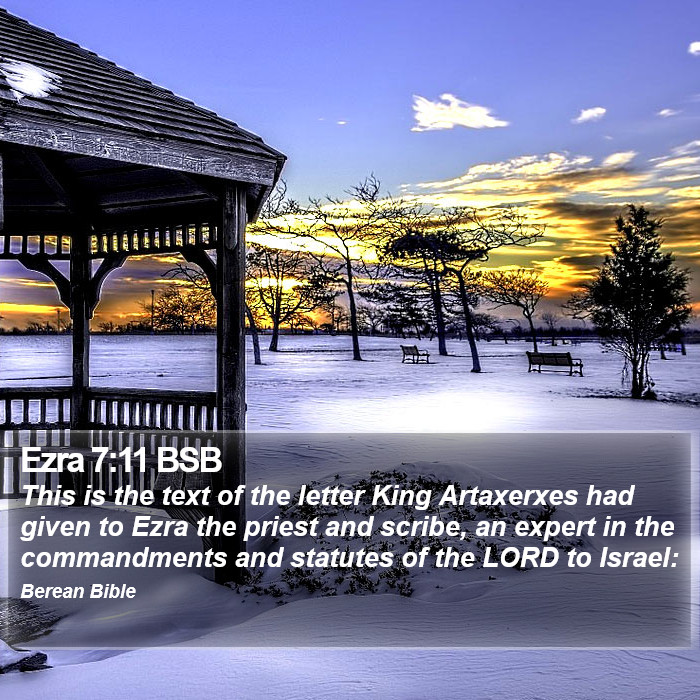 Ezra 7:11 BSB Bible Study