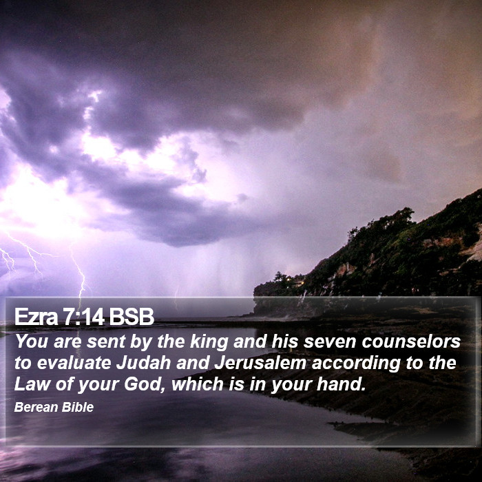 Ezra 7:14 BSB Bible Study