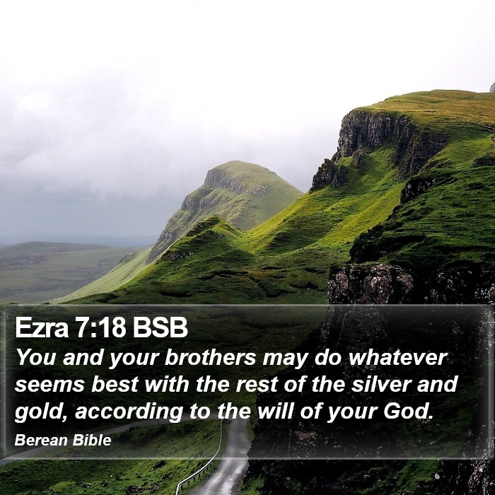 Ezra 7:18 BSB Bible Study