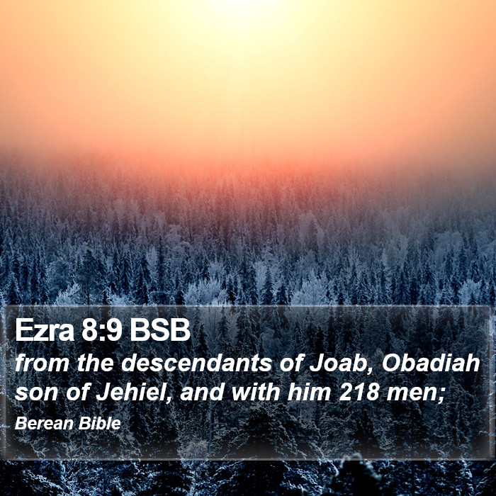 Ezra 8:9 BSB Bible Study