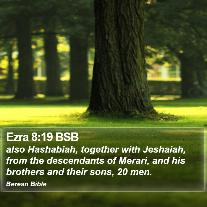 Ezra 8:19 BSB Bible Study