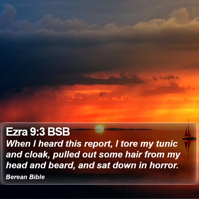 Ezra 9:3 BSB Bible Study