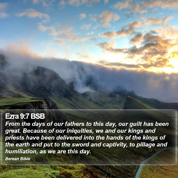 Ezra 9:7 BSB Bible Study