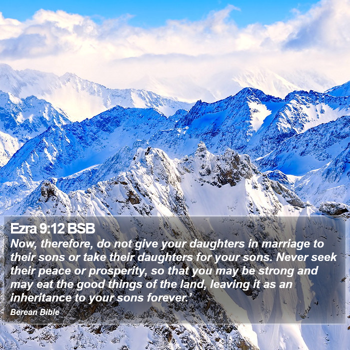 Ezra 9:12 BSB Bible Study