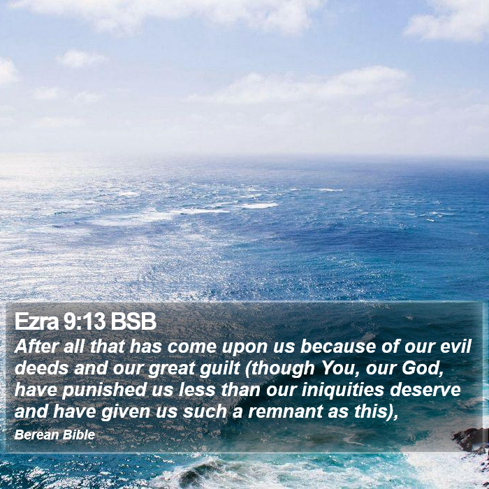 Ezra 9:13 BSB Bible Study