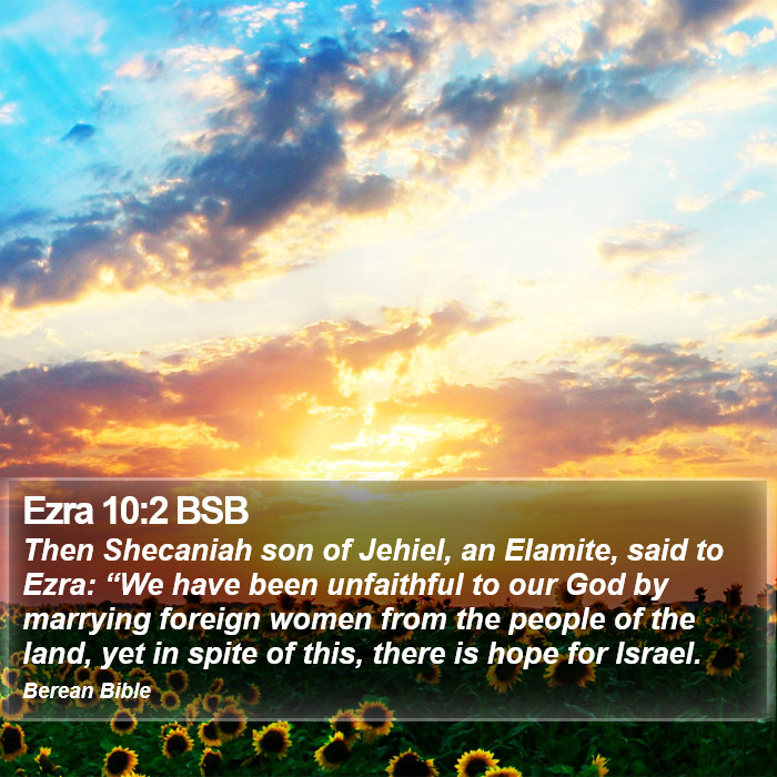 Ezra 10:2 BSB Bible Study