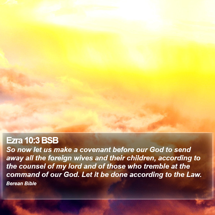 Ezra 10:3 BSB Bible Study