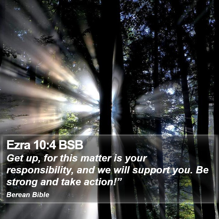 Ezra 10:4 BSB Bible Study