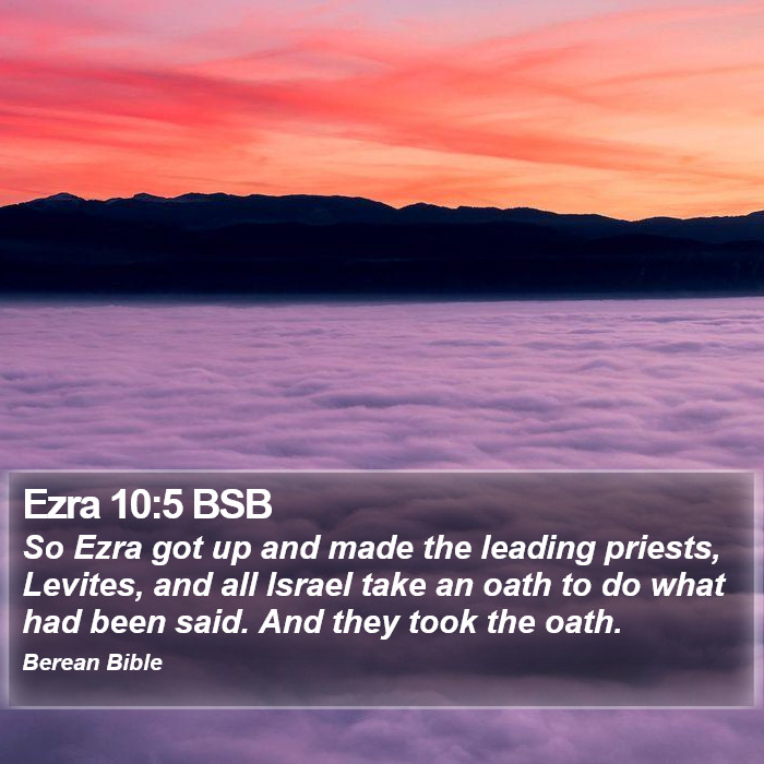 Ezra 10:5 BSB Bible Study