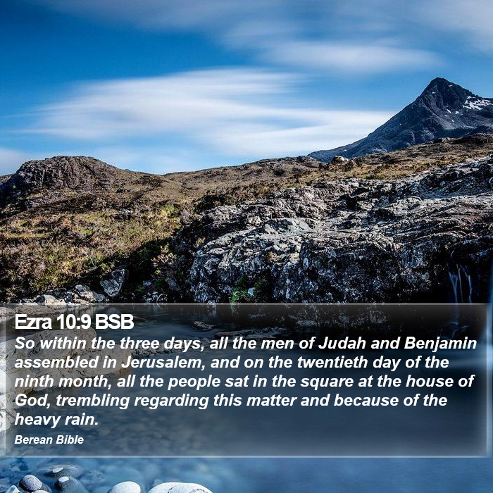 Ezra 10:9 BSB Bible Study