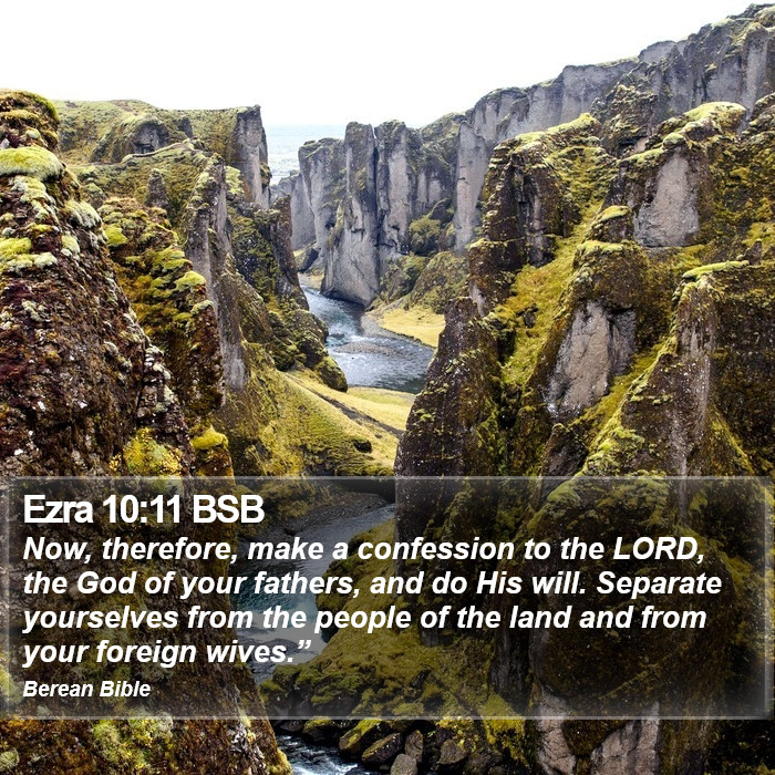 Ezra 10:11 BSB Bible Study