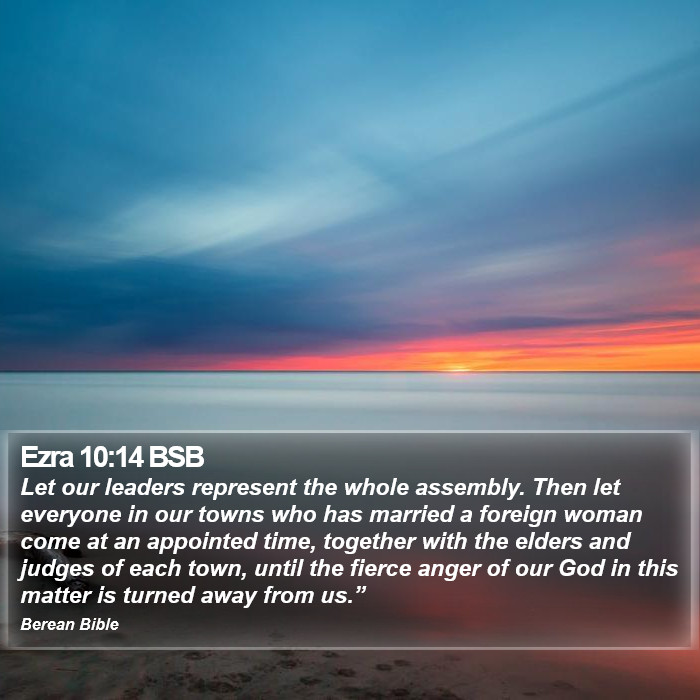 Ezra 10:14 BSB Bible Study