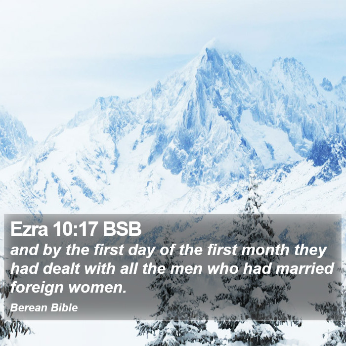 Ezra 10:17 BSB Bible Study