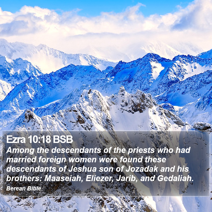 Ezra 10:18 BSB Bible Study