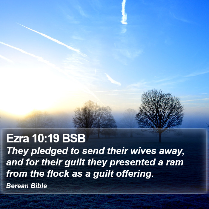 Ezra 10:19 BSB Bible Study