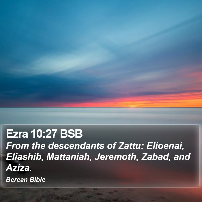 Ezra 10:27 BSB Bible Study