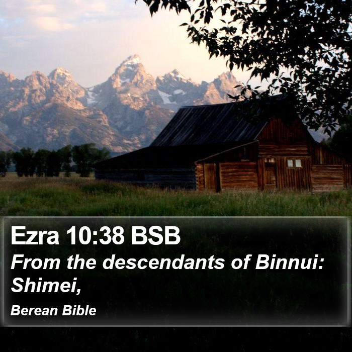 Ezra 10:38 BSB Bible Study