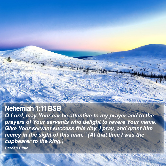 Nehemiah 1:11 BSB Bible Study