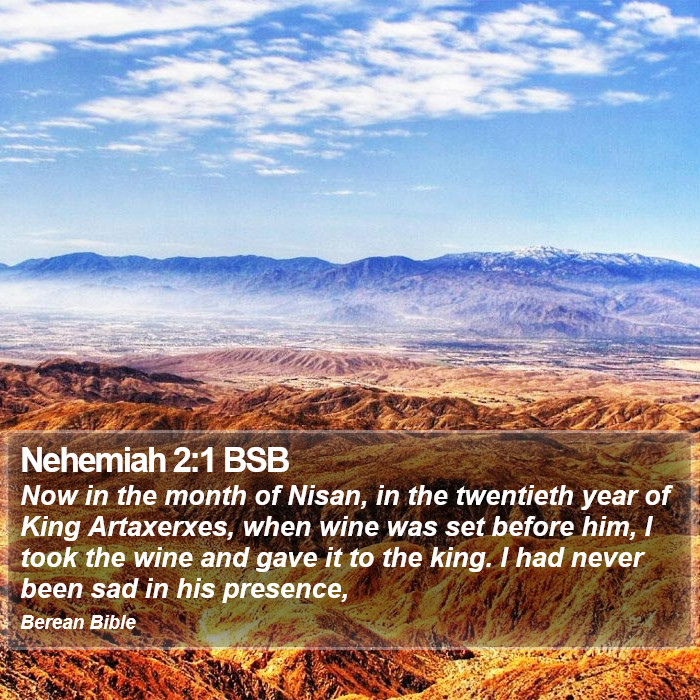 Nehemiah 2:1 BSB Bible Study