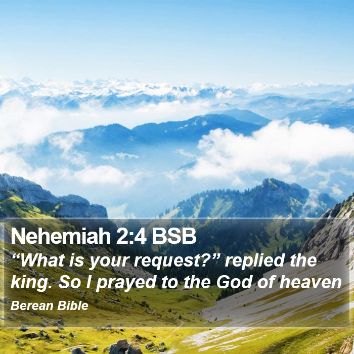 Nehemiah 2:4 BSB Bible Study