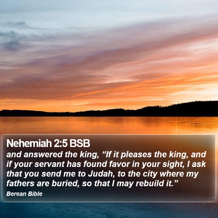 Nehemiah 2:5 BSB Bible Study