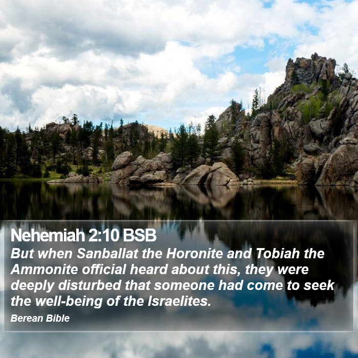 Nehemiah 2:10 BSB Bible Study