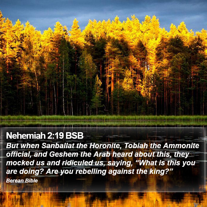 Nehemiah 2:19 BSB Bible Study