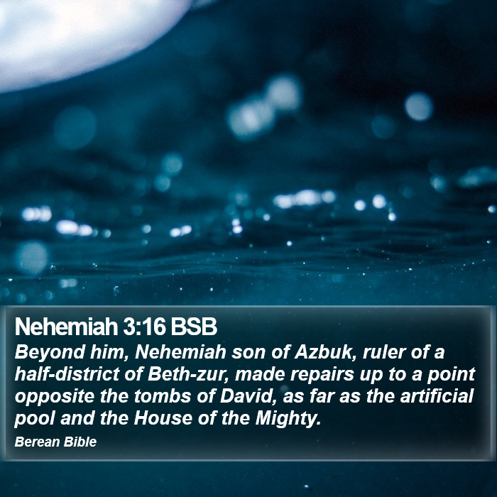 Nehemiah 3:16 BSB Bible Study