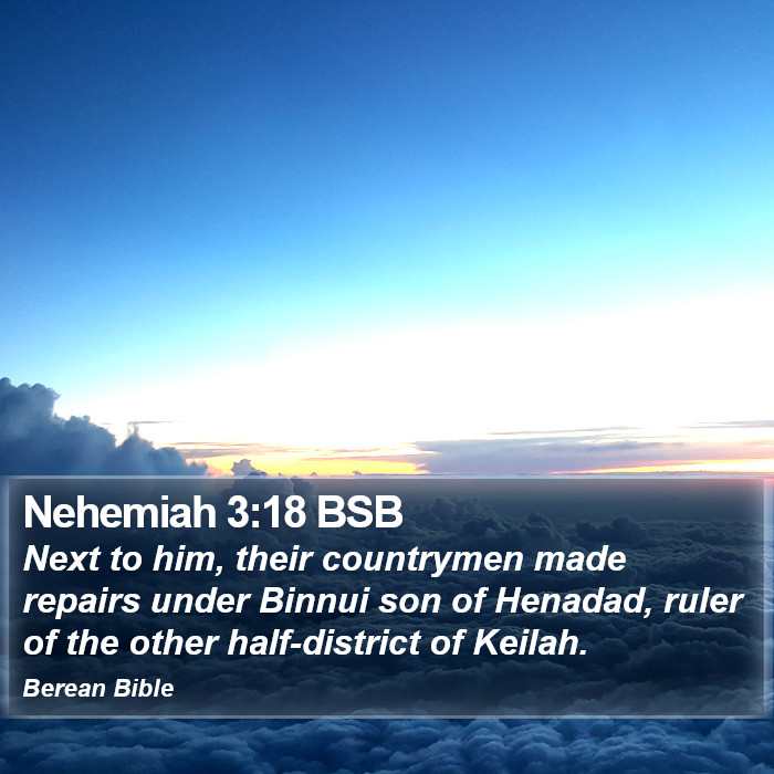 Nehemiah 3:18 BSB Bible Study