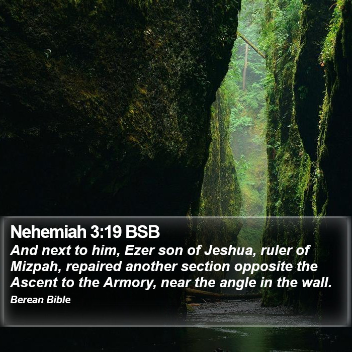 Nehemiah 3:19 BSB Bible Study