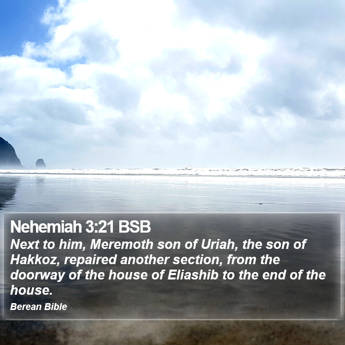 Nehemiah 3:21 BSB Bible Study