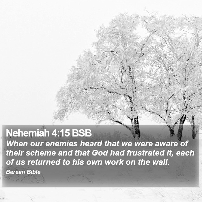 Nehemiah 4:15 BSB Bible Study