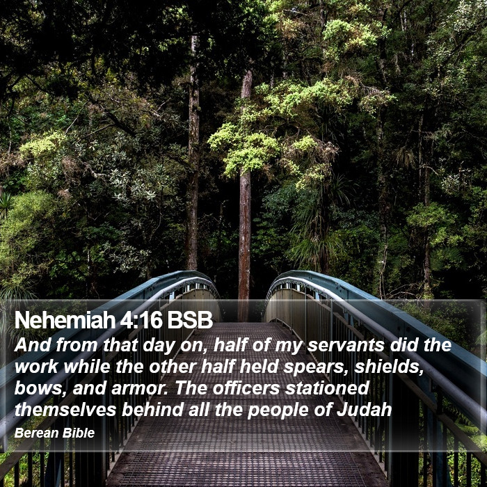 Nehemiah 4:16 BSB Bible Study