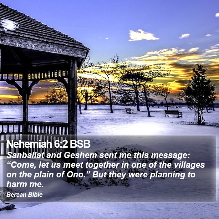 Nehemiah 6:2 BSB Bible Study