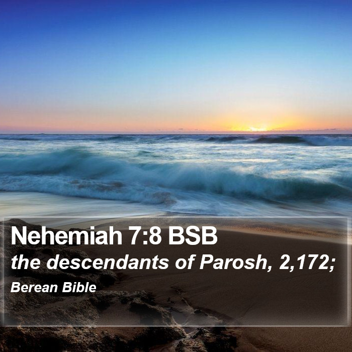 Nehemiah 7:8 BSB Bible Study