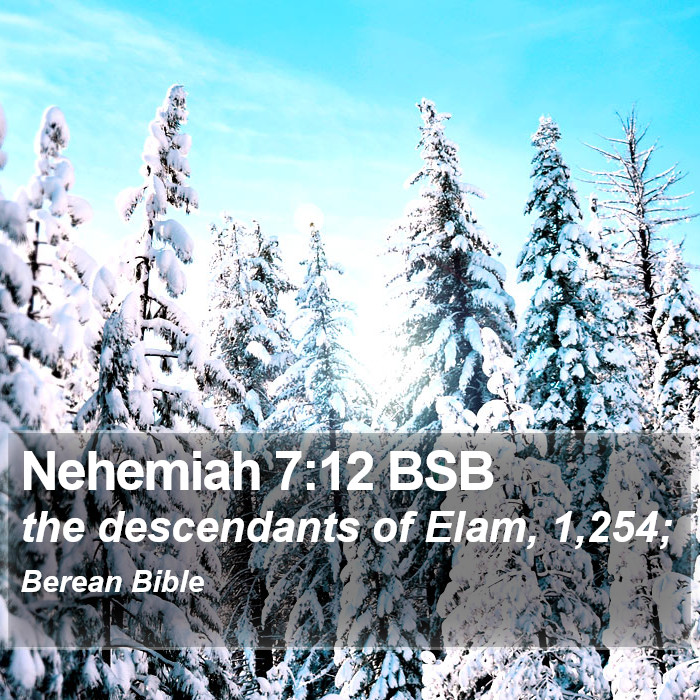 Nehemiah 7:12 BSB Bible Study