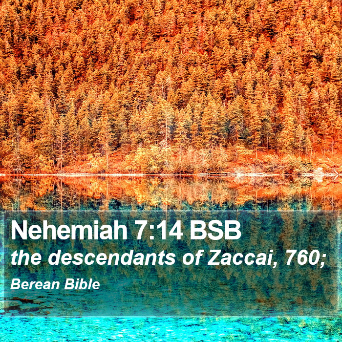 Nehemiah 7:14 BSB Bible Study