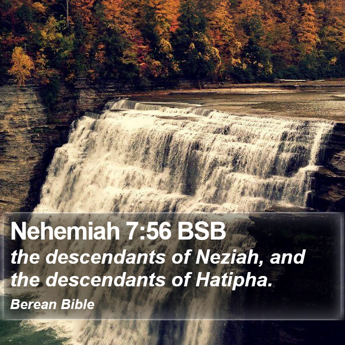 Nehemiah 7:56 BSB Bible Study