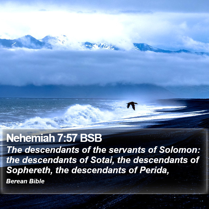 Nehemiah 7:57 BSB Bible Study